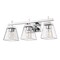Z-Lite Lauren Vanity, 3-Light, 22 In.W x 6.5 In.L x 8.5 In.H, Chrome/Clear 819-3V-CH - alternate 3